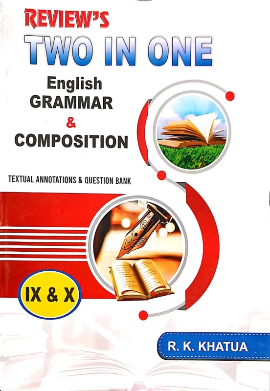 Review's Two In One English Grammar and Composition for Class 9 & 10 by R.K. Khatua | Madhyamik English Guide