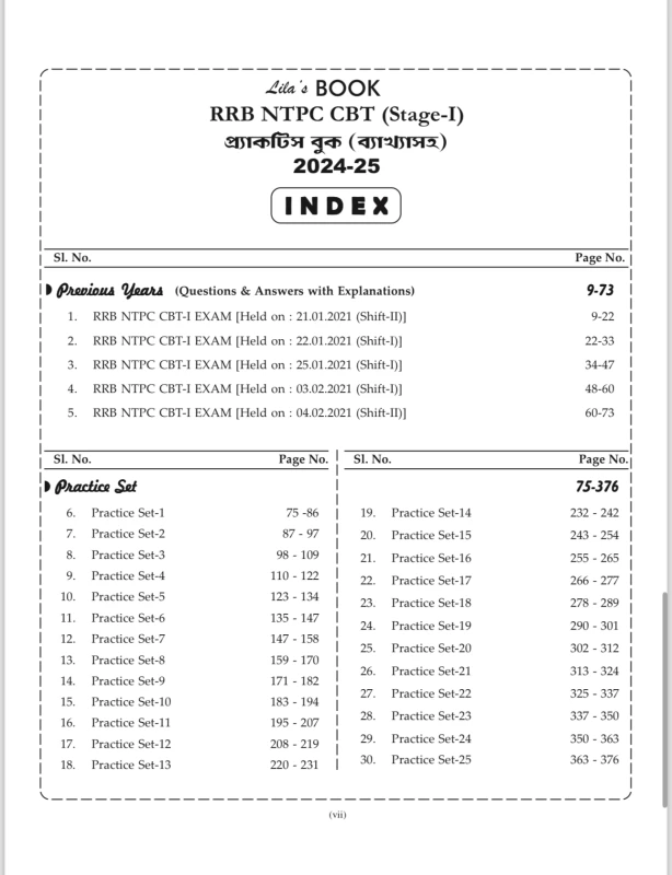 RRB NTPC CBT (Stage 1) By Lila Roy
