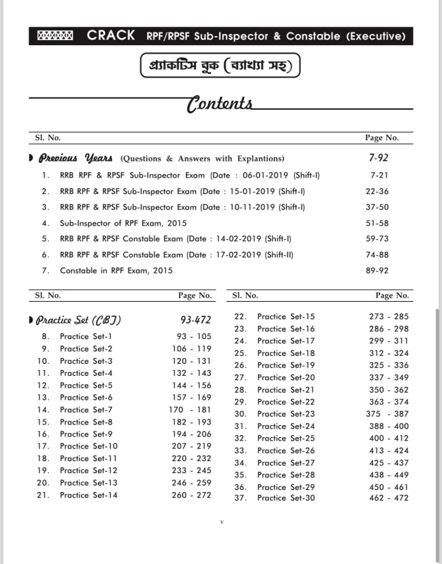 Crack RPF/RPSF Sub-Inspector & Constable (Executive) Practice Book With Explanations