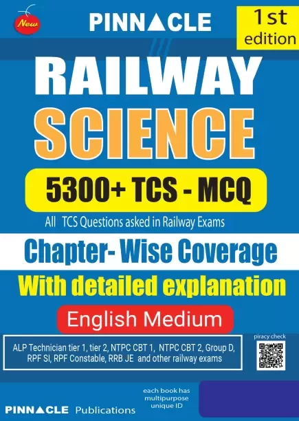 Railway Science 5300+ TCS MCQ Chapter-Wise with detailed explanation english medium (Pinnacle Publications)