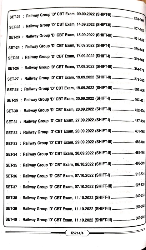Railway Group D – Lvl 1 – 2025 edition | 2022 solved papers | Kiran