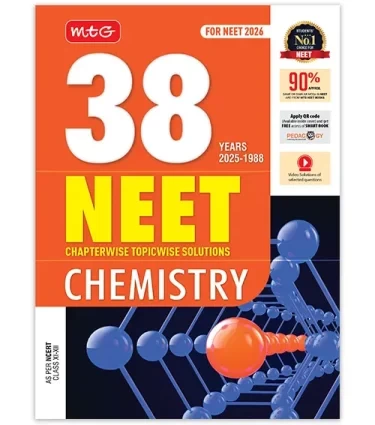 38 Years NEET Chemistry PYP with Chapterwise Topicwise Solutions for NEET 2026 Exam – Get Free access of Smart Book and Video Solutions (Based on Latest Syllabus)