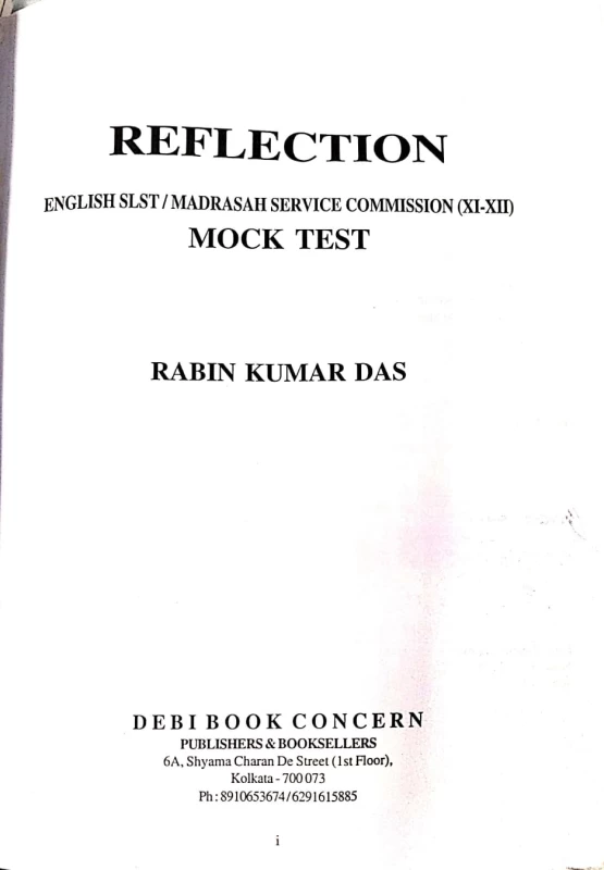 Reflection1st Edition by Rabin Kumar Das
