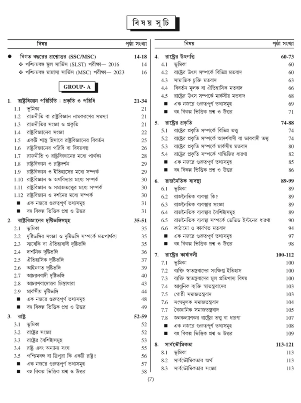 SLST Political Science Guide 2025 by Sujan Barman | Edited by Lila Roy | 7500+ MCQs, 25 Practice Sets, Topic-Wise Theory – Bright Academy