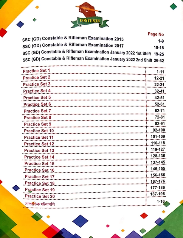 SSC Constable & Rifleman (GD) Practice Set | BSF, CISF, CRPF, ITBP, SSB, SSF & Assam Rifles Exam Guide | Edited by Surajit Das | Perfect Publication
