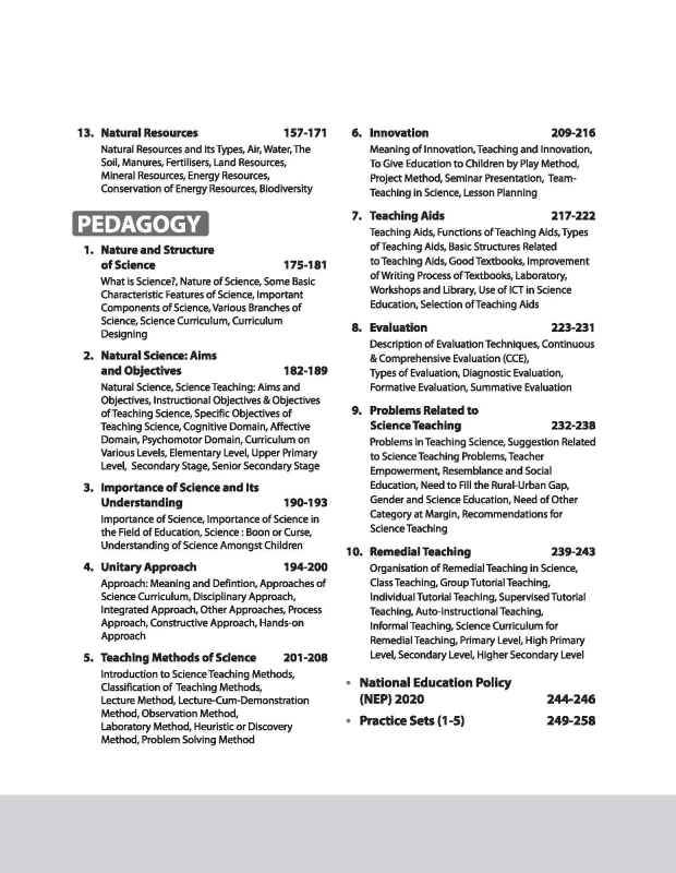 CTET & TETs 2025 Scorer Notes: Science & Pedagogy for Class VI–VIII (English Medium) – Arihant