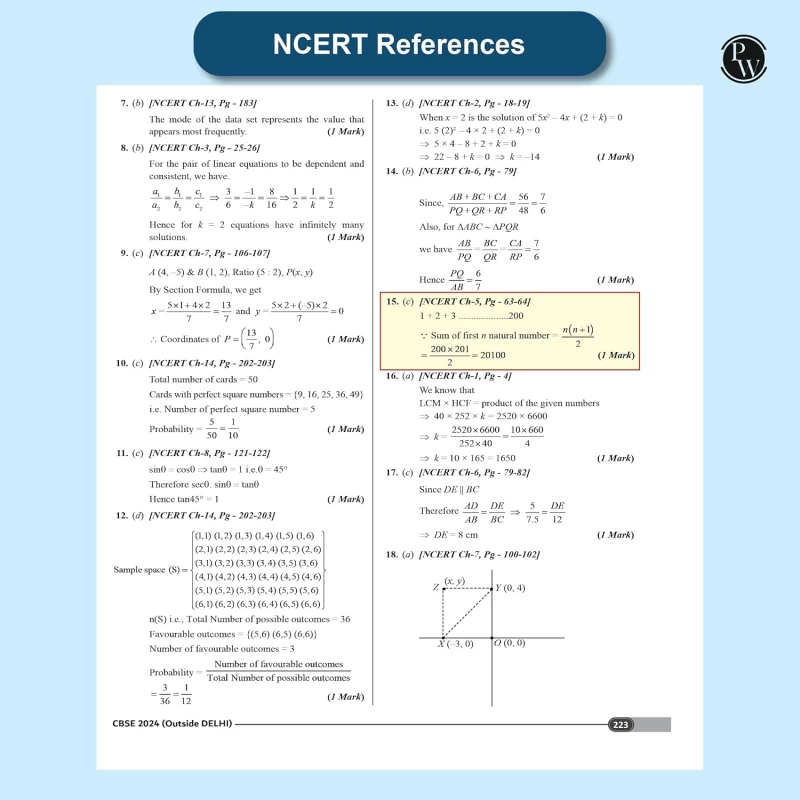 PW CBSE Class 10 PYQs 2025–26 | Science, Maths, Social Science & English | Past 10 Years Solved Papers with NCERT Reference