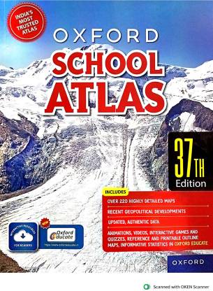 Oxford School Atlas – 37th Edition | Included Highly Detailed Maps and Recent Geopolitical Developments  (Paperback, Oxford)